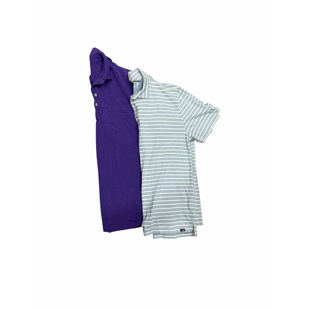 Men's Designer Polo Shirt Bundle Large Faherty Johnnie O Golf Tennis Preppy